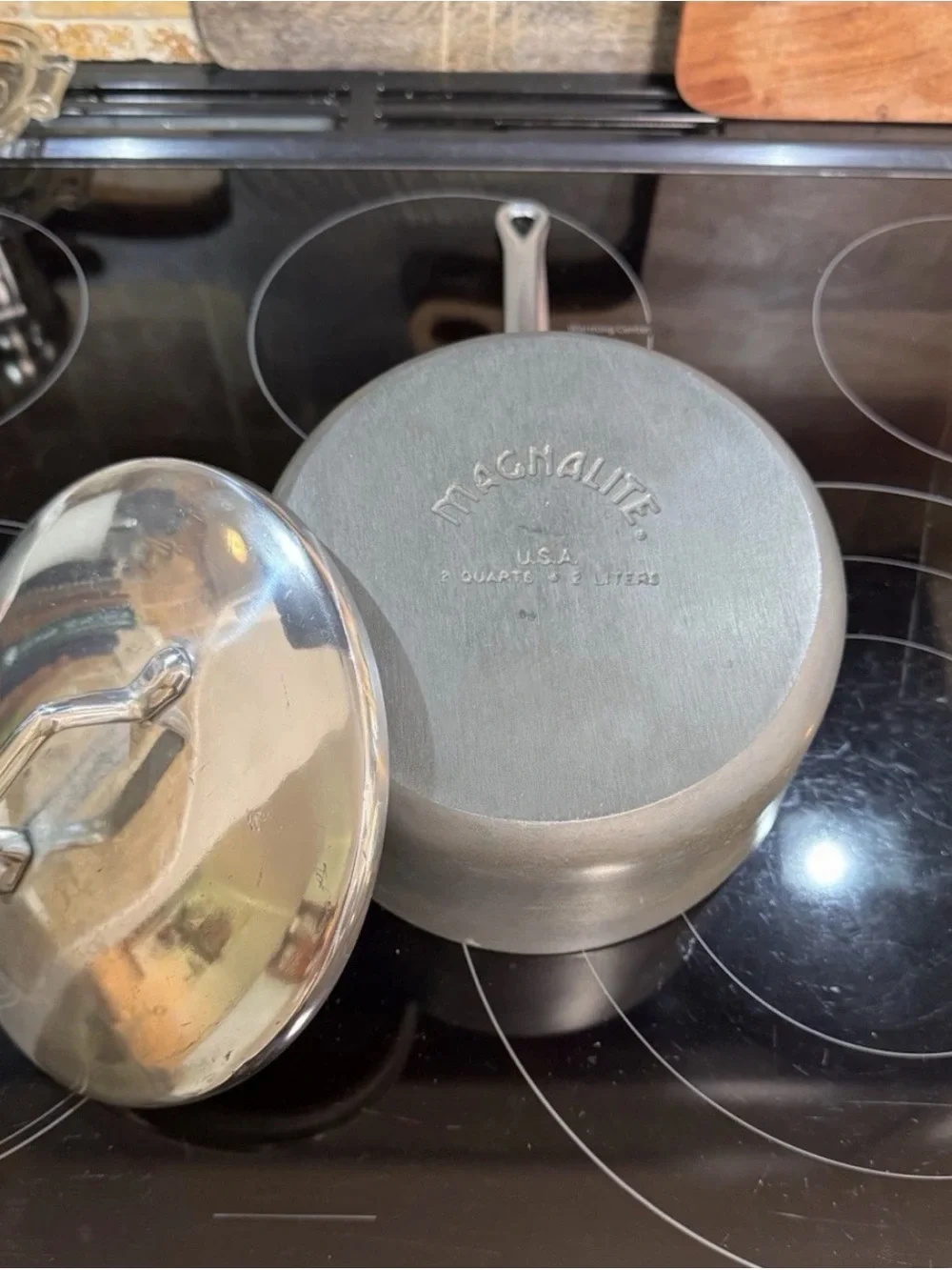 Magnalite GHC Pro Hard Anodized Cookware Set-12Qt 3Qt 2Qt 1Qt Lids & Skillet
